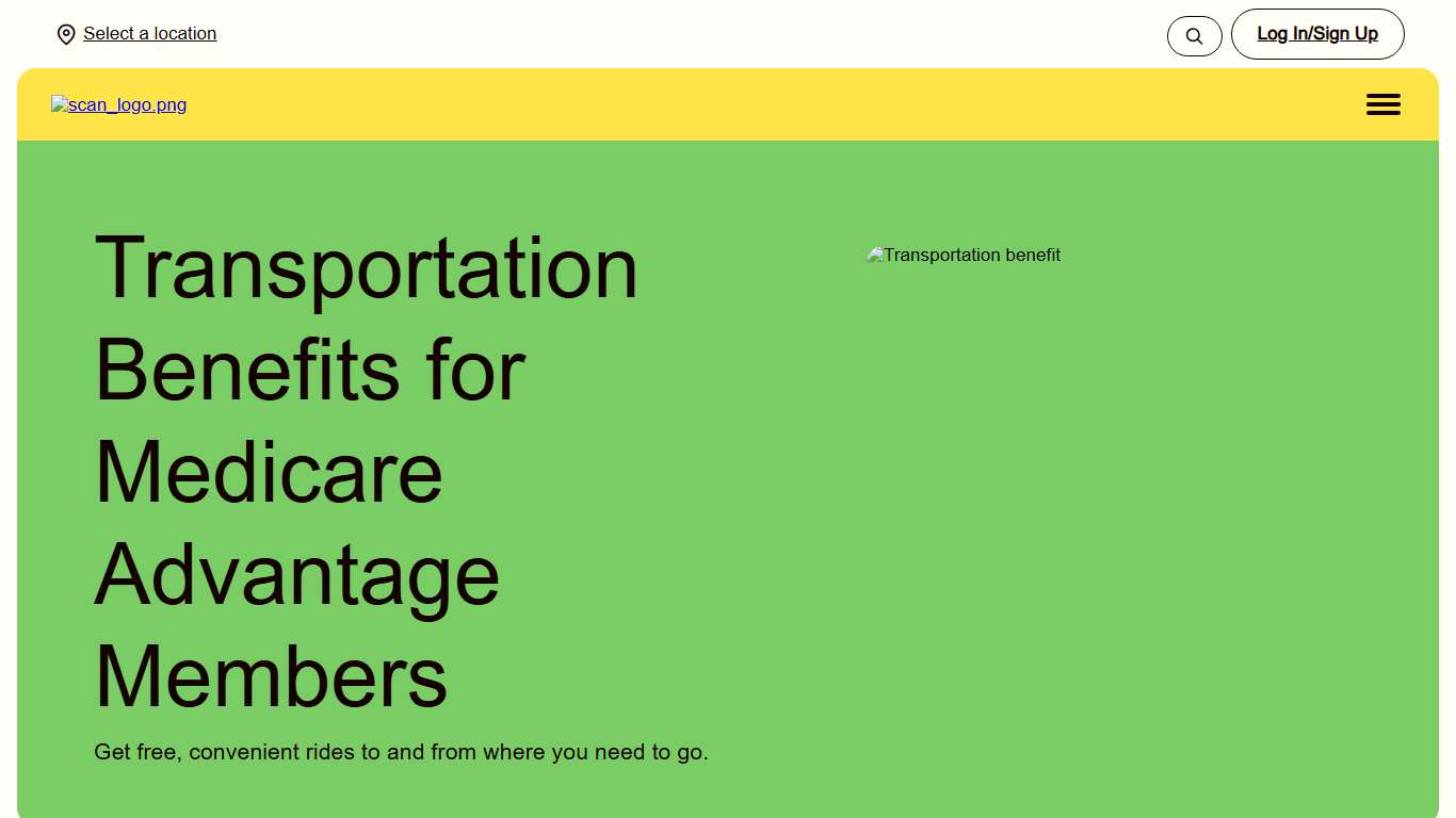 Transportation Benefit | SCAN Health Plan