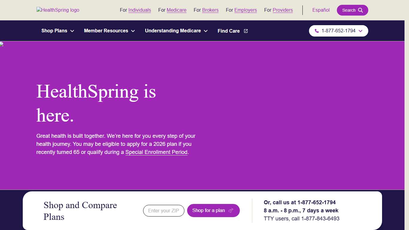 HealthSpring :: Medicare Plans 2026 – Enroll Today